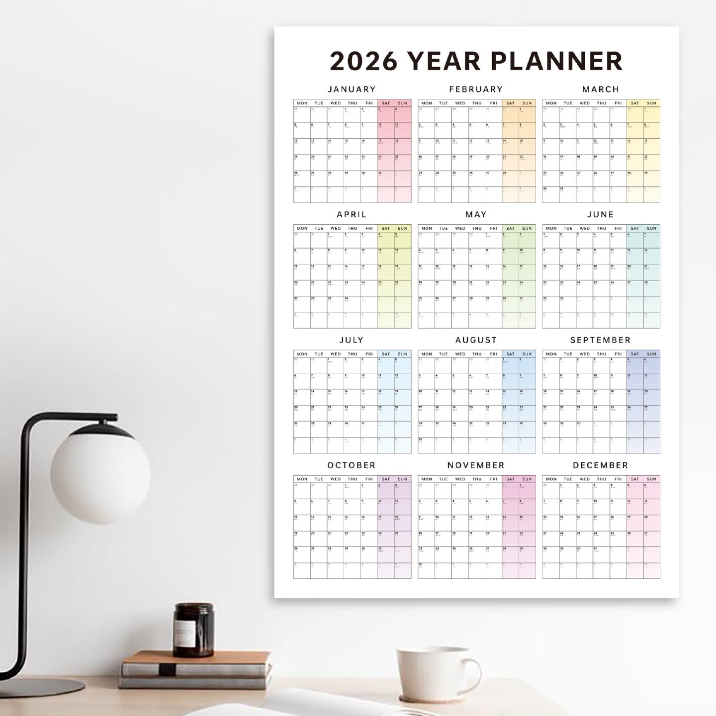 Paper Wall Calendar