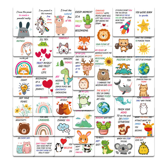 All-English inspirational postcards