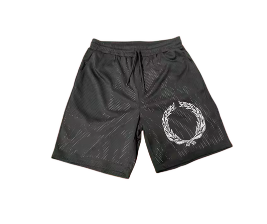 'Rooted in' Mesh shorts