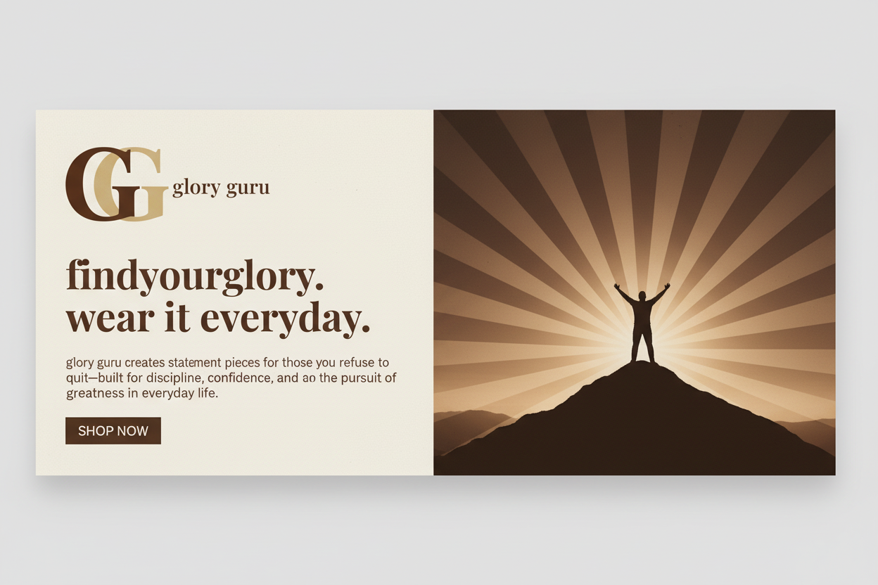 Glory Guru Hero Banner - Updated Brand Colors
